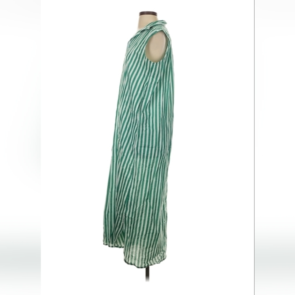 TEMBO Menorca Green Stripe Maxi Dress S/M NWT - Picture 7 of 8